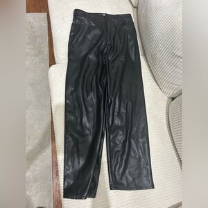 Old Navy Black Faux Leather Pants